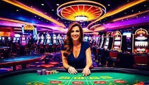qq2881 Live Casino – Dealer profesional membagikan kartu secara langsung di meja Baccarat Live